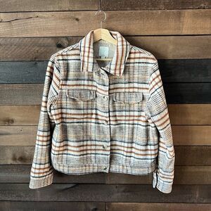 Joie Women’s Plaid Shacket – Heavy Flannel Overshirt with Pockets